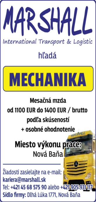 pracovna ponuka vodic